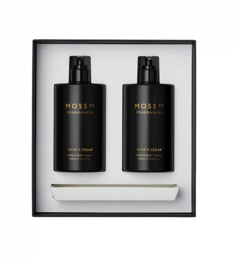 Moss St. Hand & Body Wash & Cream - Sage & Cedar