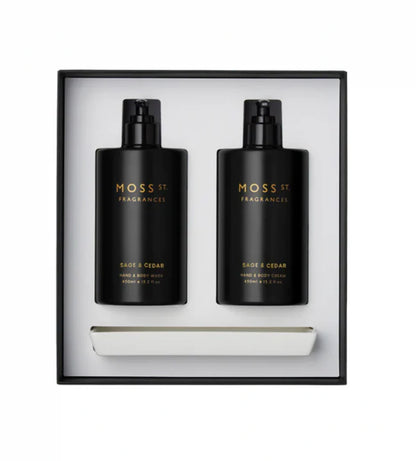 Moss St. Hand & Body Wash & Cream - Sage & Cedar