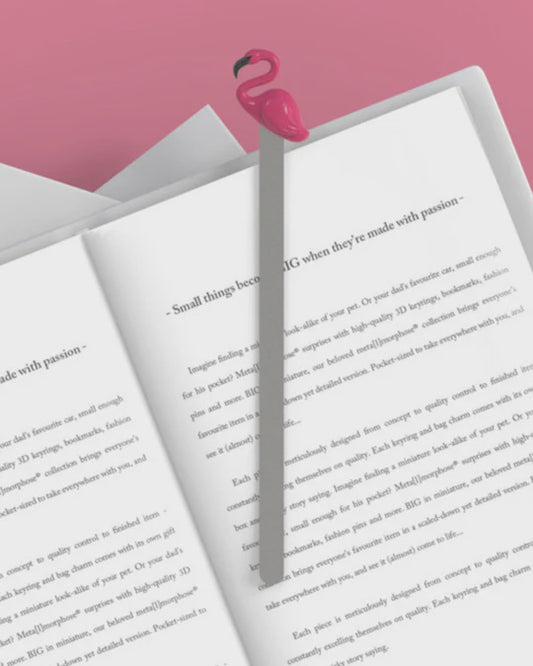 Stellar Haus Metal Bookmark - Flamingo
