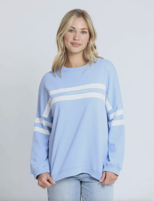 Stella & Gemma Newport Relaxed Crew - Cornflower True Icon