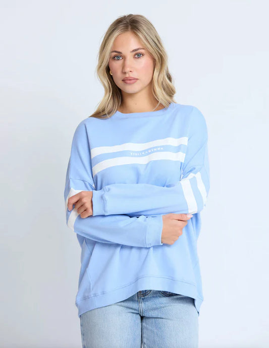Stella & Gemma Newport Relaxed Crew - Cornflower True Icon