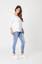 Load image into Gallery viewer, Betty Basics 3/4 Sleeve Milan Top White
