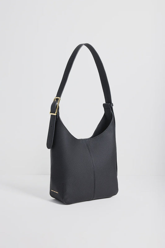 Among the Brave Soho Leather Bucket Bag - Black