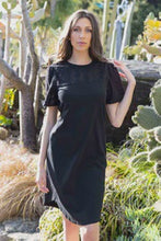 Load image into Gallery viewer, Charlo Stella T-Shirt Dress - Black
