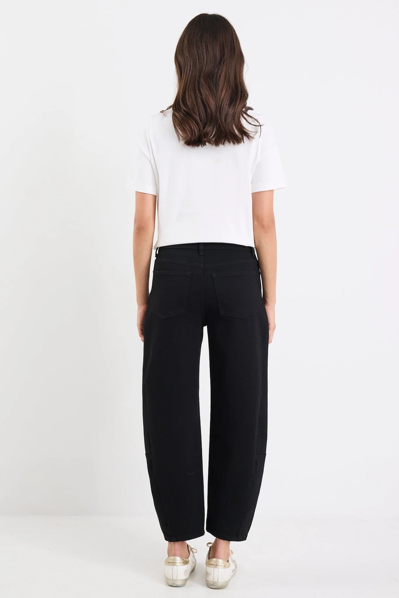Among the Brave Graduate Stretch Barrel Jeans - Jet Black