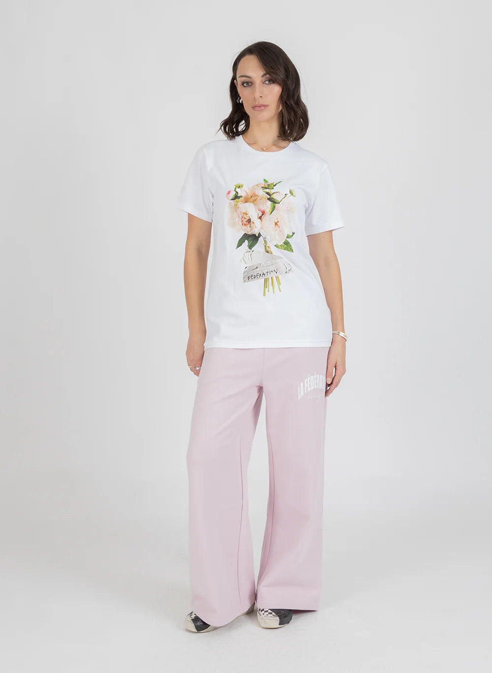 Federation Rush Tee  Peony's Ducted - White