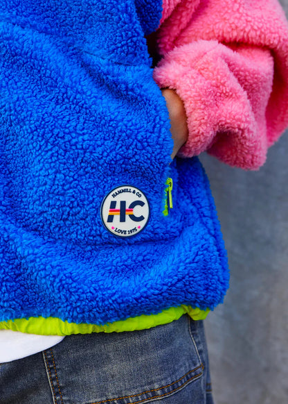 Hammill & Co  Polar Fleece - Royal & Pink