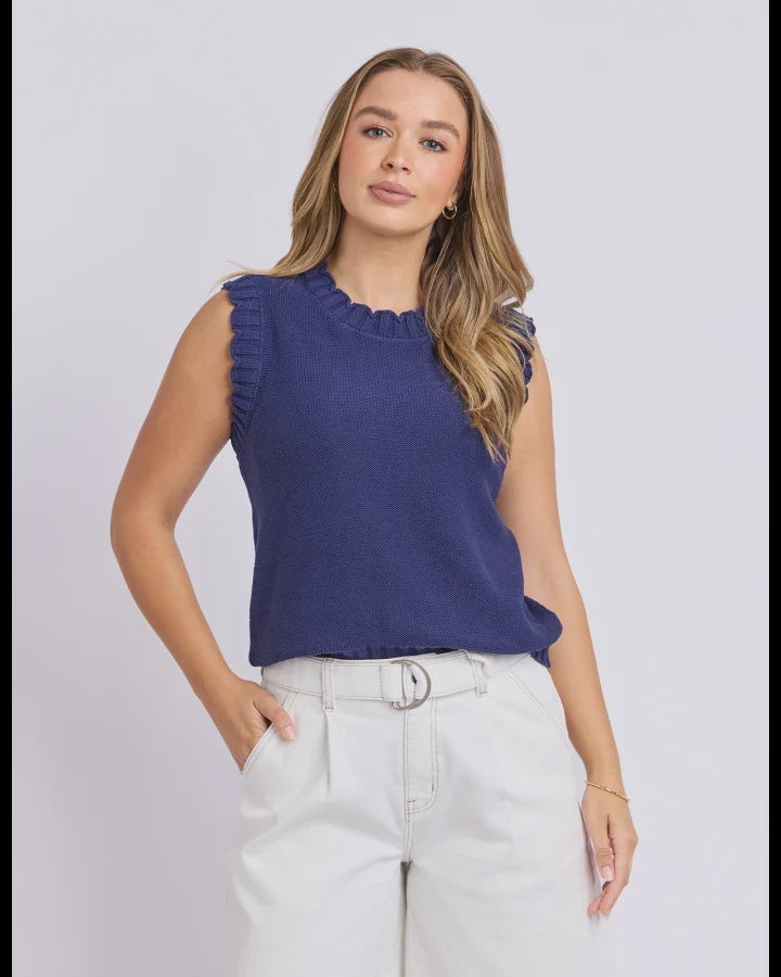 Foxwood Vesper Knit - Deep Blue