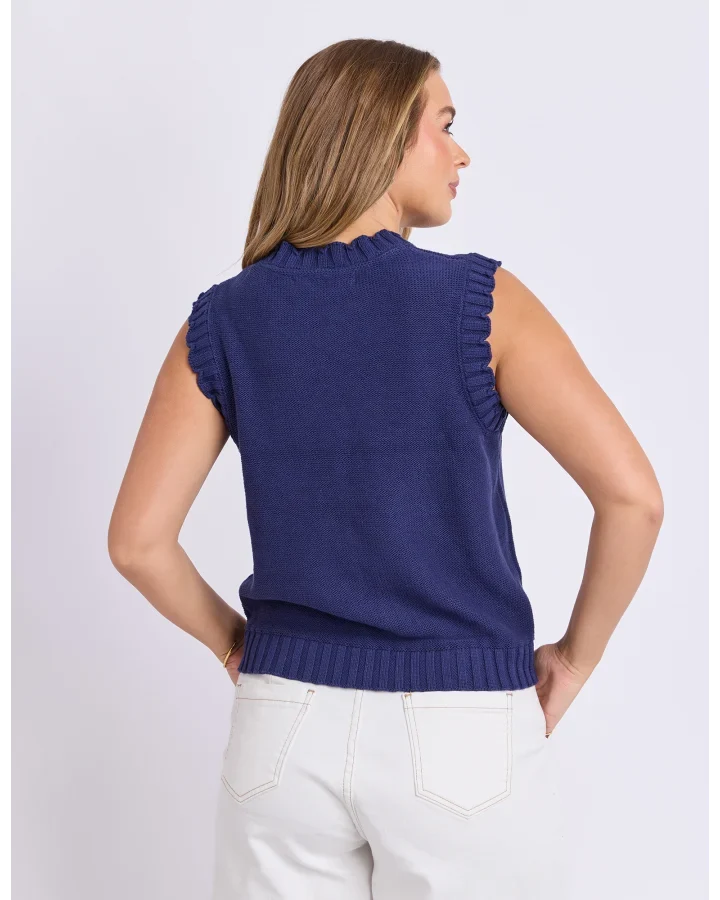 Foxwood Vesper Knit - Deep Blue