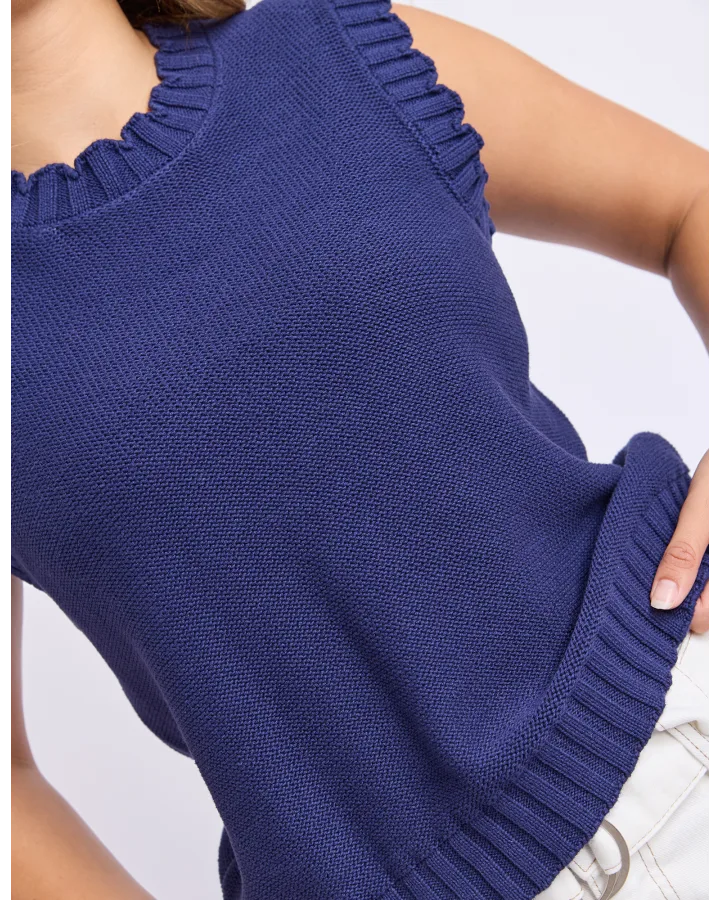 Foxwood Vesper Knit - Deep Blue