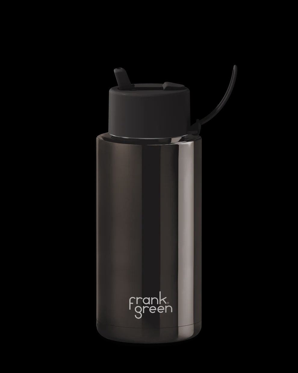 Frank Green Stainless Steel Ceramic Reusable Drink Bottle 34oz - Shadow Chrome