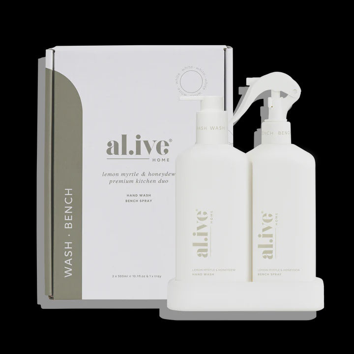 al.ive Body Kitchen Duo Hand Wash & Bench Spray - Lemon Myrtle & Honeydew