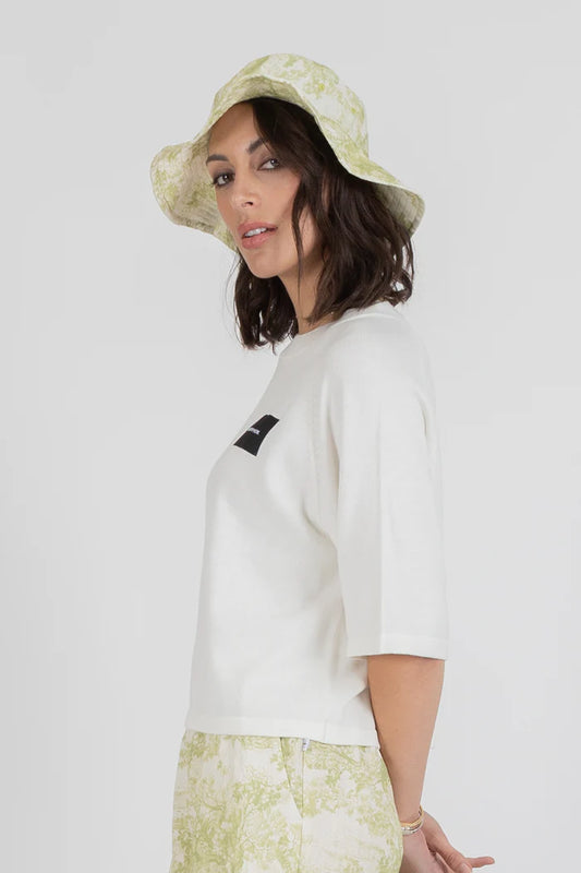 Federation Badge Knit Top - Ivory