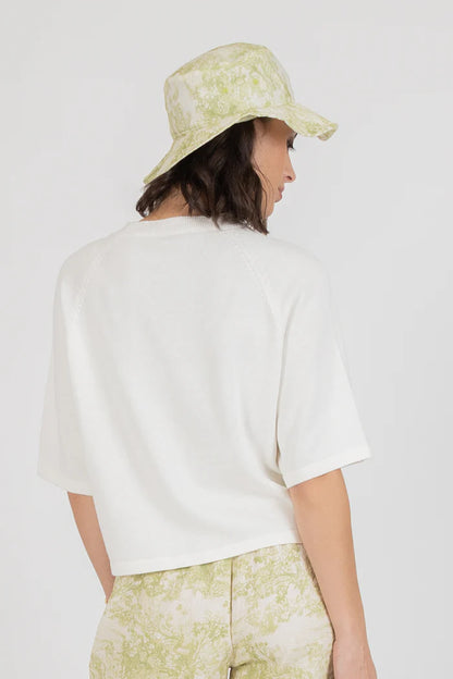 Federation Badge Knit Top - Ivory