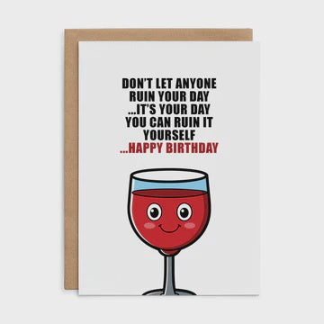 Defamations Card - Don't Let Anyone Ruin your day...