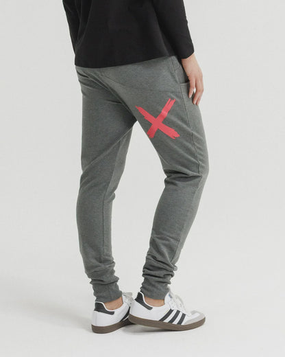 Homelee Apartment Pants - Winter - Charcoal with Coral X