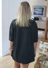 Load image into Gallery viewer, Love Lily Sequin Third Eye Tee - Washed Black
