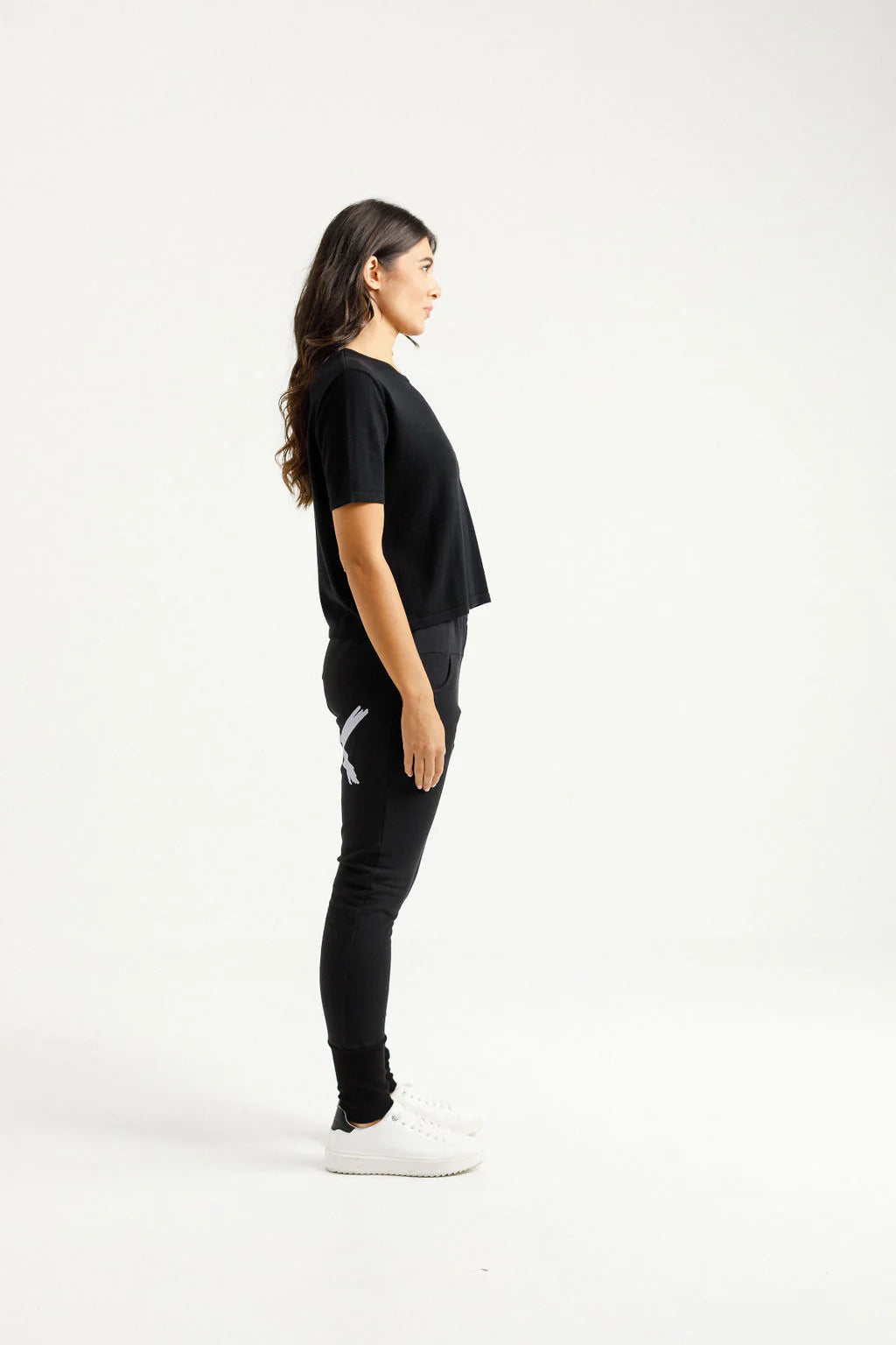 Homelee Apartment Alphine Pants - Black with Lilac X