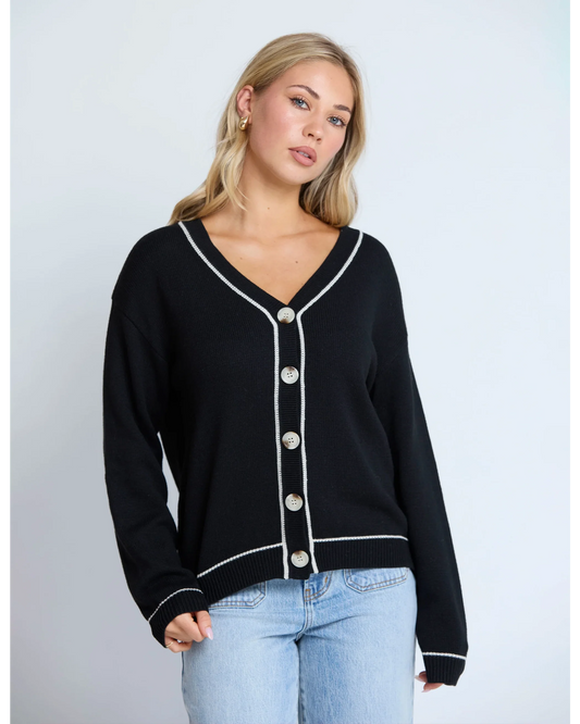 Stella + Gemma Annaliese Cardigan - Black