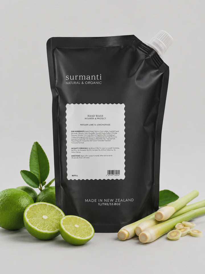 Surmanti 1L Pouch REFILL - Persian Lime & Lemongrass