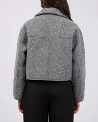 All About Eve Bennet Crop Jacket - Grey Marle