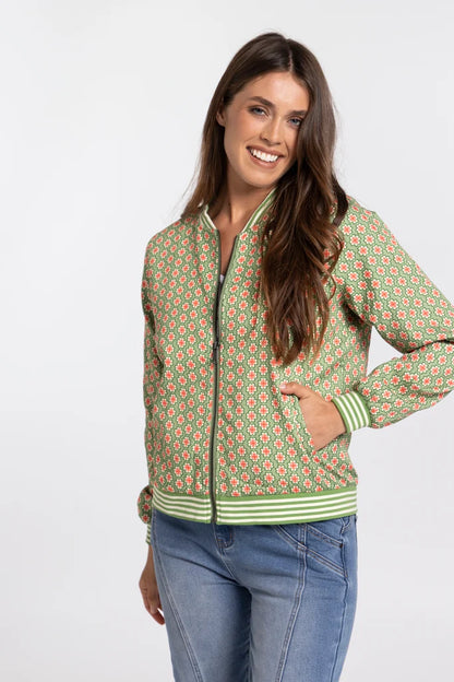 Mi Moso Billy Bomber- Green & Pink
