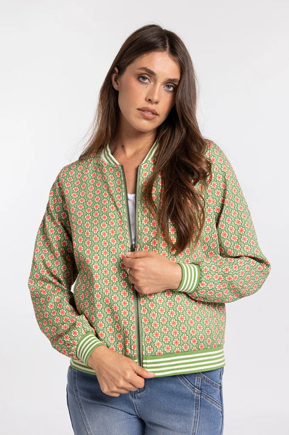 Mi Moso Billy Bomber- Green & Pink
