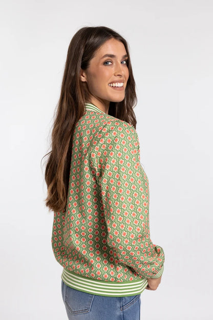 Mi Moso Billy Bomber- Green & Pink
