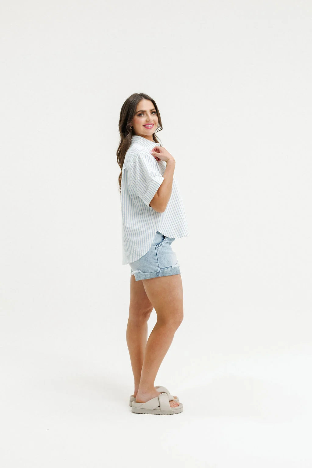 Homelee Ruby Shirt - Beach House Stripe
