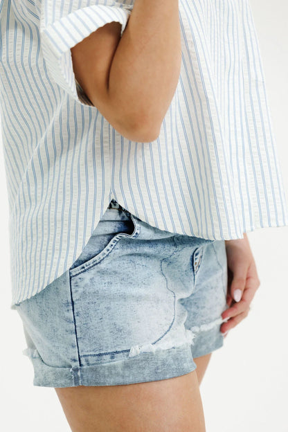 Homelee Ruby Shirt - Beach House Stripe