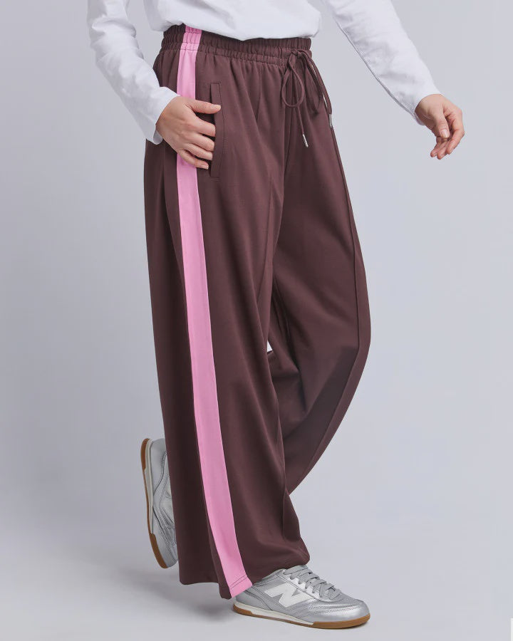 Elm Carmen Wide Leg Pant - Chocolate