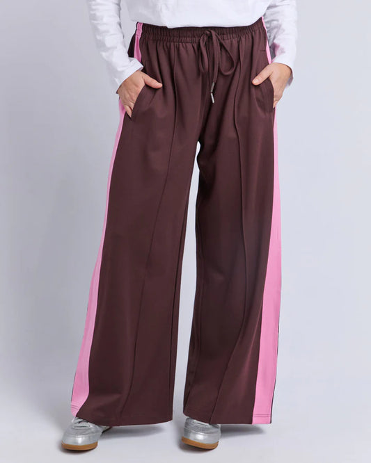 Elm Carmen Wide Leg Pant - Chocolate