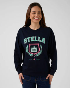 Stella + Gemma Classic Sweater - Navy Retro