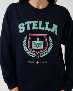 Stella + Gemma Classic Sweater - Navy Retro