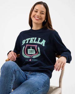 Stella + Gemma Classic Sweater - Navy Retro