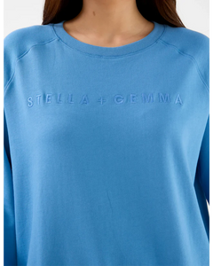 Stella + Gemma Classic Sweater Logo - Sky