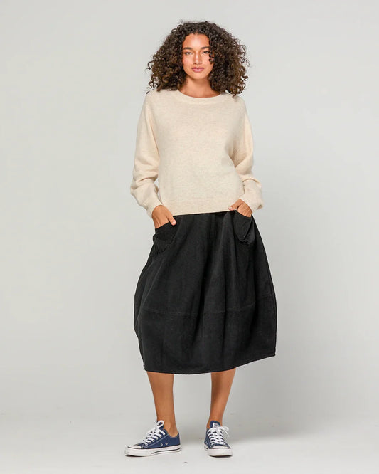 Boom Shankar Guru Skirt - Black Cord