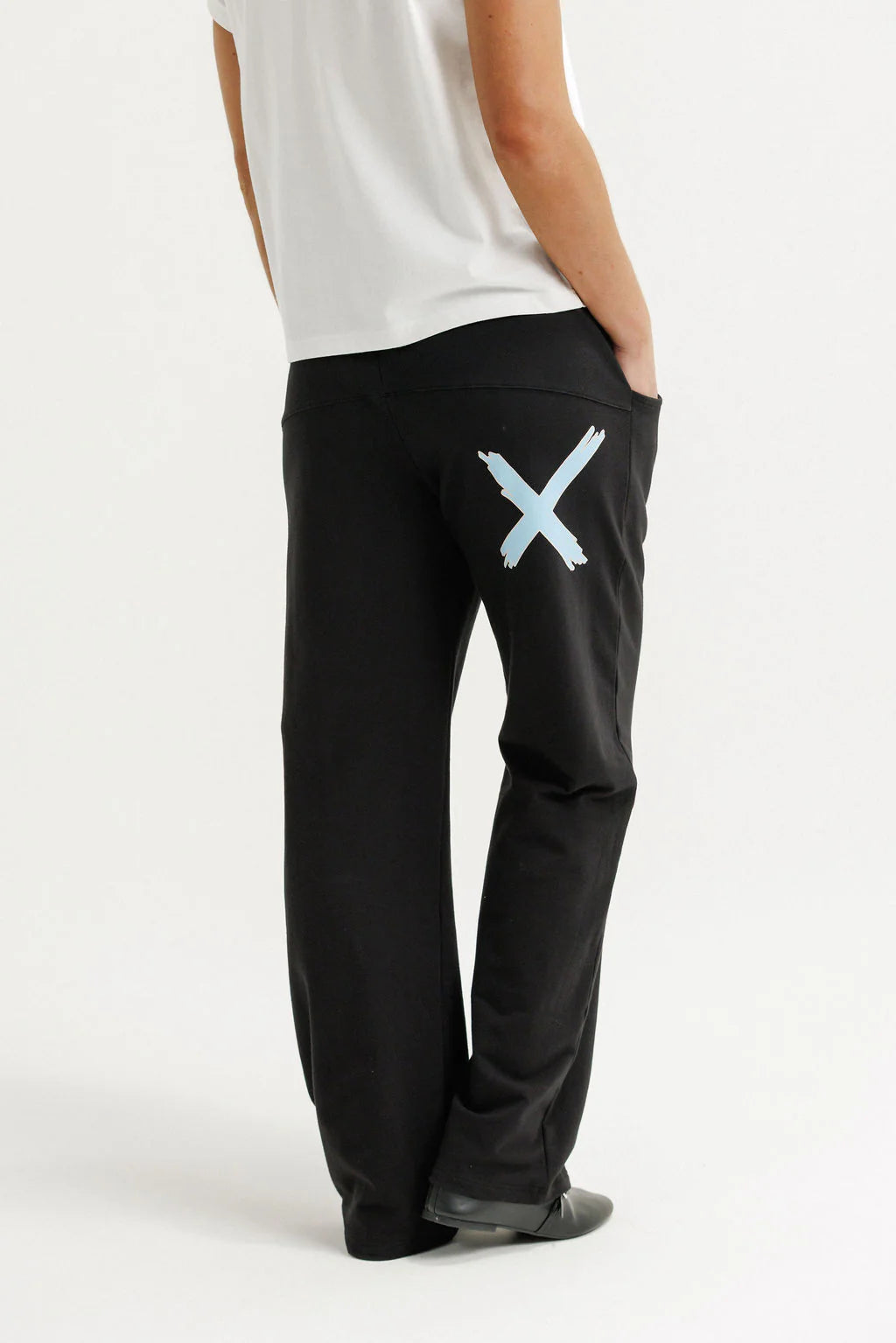 Homelee Avenue Pants - Winter Weight - Black with Sapphire Ivory X
