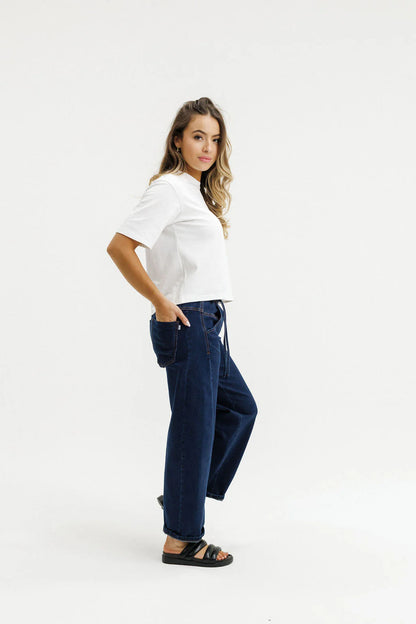 Homelee Barrel Jeans - Indigo Wash