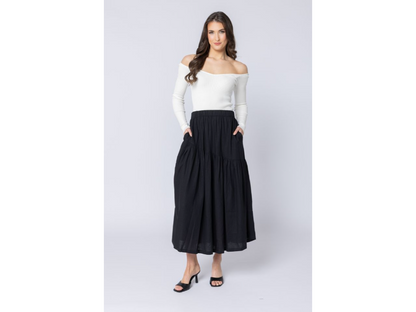 Seeking Lola Devine Maxi Skirt - Black