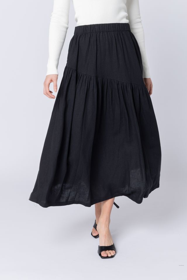 Seeking Lola Devine Maxi Skirt - Black