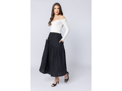 Seeking Lola Devine Maxi Skirt - Black