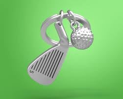 Stellar Haus Metalmorphose Keyring - Golfer