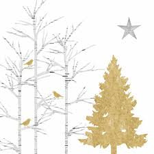 Image Gallery Cocktail Napkins - Mystic Tree Gold