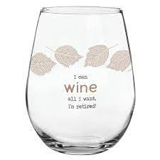 Artisanal Wine Glass Wine, Retired