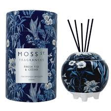 Moss St. Ceramic Diffuser 350ml - Fresh Fig & Cedar