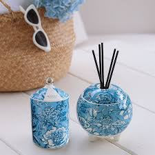Moss St. Ceramic Diffuser 350ml - Sea Salt Spray & Waterlily