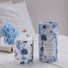 Moss St. Ceramic Candle 360g - Peony & Apple Blossom