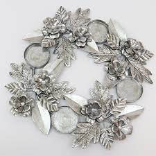 Le Forge Vienna Candle Wreath Silver