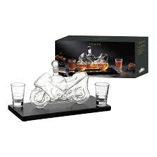 Tempa Preston Motorcycle Whiskey Set